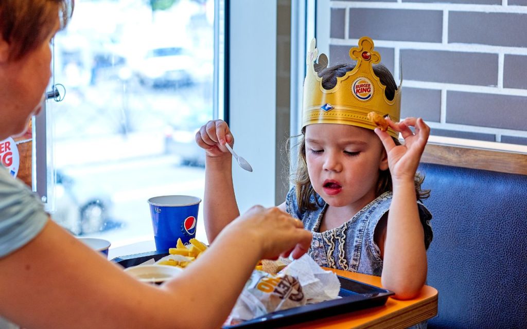 enfant a burger king